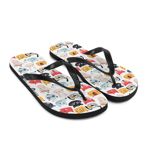 Funny Animal Pattern Flip-Flops by Design Express