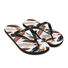 Feathers Pattern Flip-Flops by Design Express