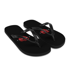 Beauty Red Rose Flip-Flops by Design Express