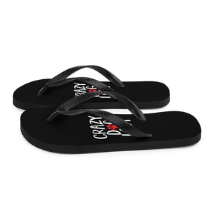 Crazy Dog Lady (Dog lover) Funny Flip-Flops by Design Express