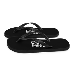 Make Love Not War (Funny) Flip-Flops by Design Express