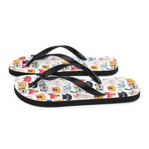 Funny Animal Pattern Flip-Flops by Design Express