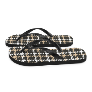 Houndstooth Large Pattern Flip-Flops by Design Express