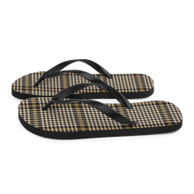 Herringbone Glen Plaid Pattern Flip-Flops by Design Express