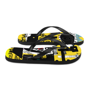 Basquiat Style Flip-Flops by Design Express