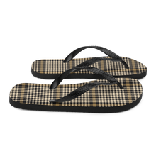 Herringbone Glen Plaid Pattern Flip-Flops by Design Express