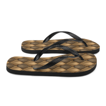 Golden Art Deco Pattern Flip-Flops by Design Express