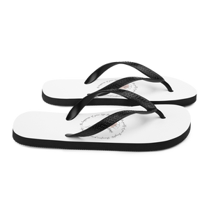 the happiness of your life deppends upon the quality of your thoughts Flip-Flops by Design Express