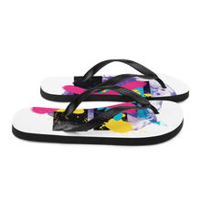 Abstract Series 01 Flip Flops White by Design Express