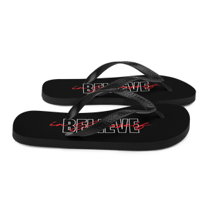 Believe in yourself Typography Flip Flops by Design Express