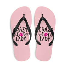 Crazy Cat Lady (Cat Lover) Funny Flip-Flops by Design Express