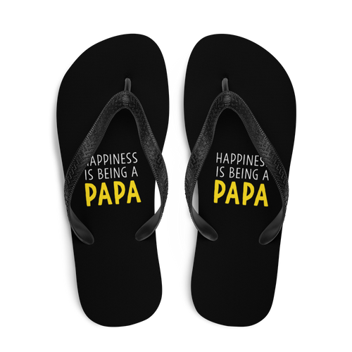 Happiness is Being a Papa (Funny) Flip-Flops by Design Express