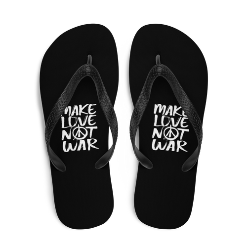 Make Love Not War (Funny) Flip-Flops by Design Express