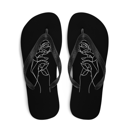 Rose in Hand Flip-Flops by Design Express