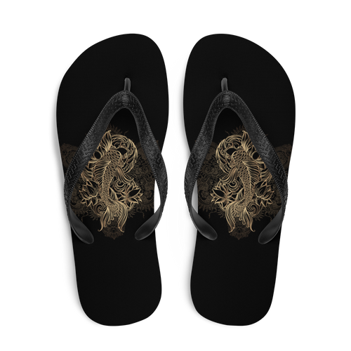 Gold Koi Fish Flip-Flops by Design Express