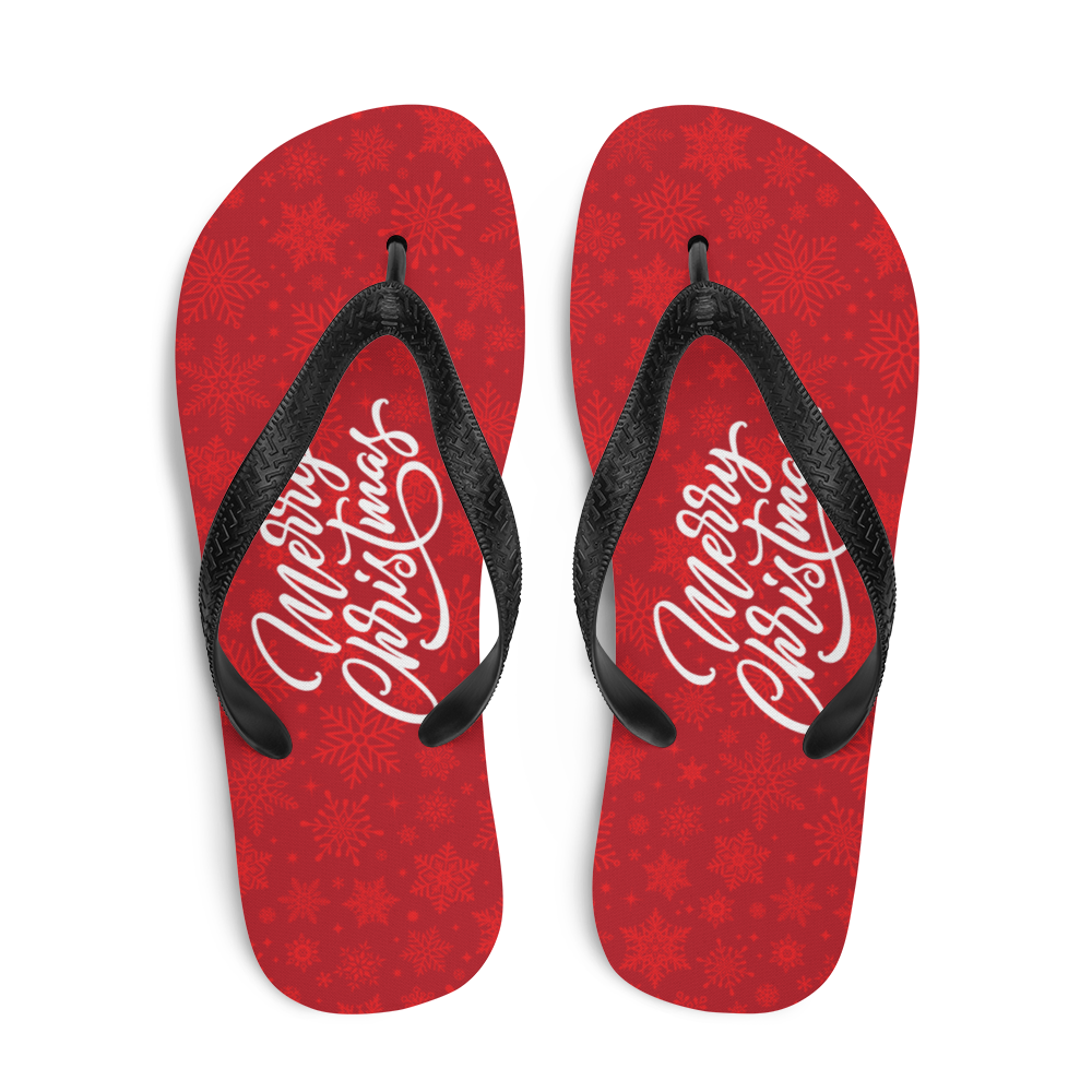 Merry Christmas Flip Flops
