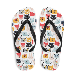 Funny Animal Pattern Flip-Flops by Design Express