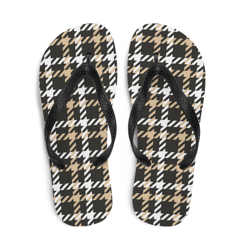 Houndstooth Large Pattern Flip-Flops by Design Express