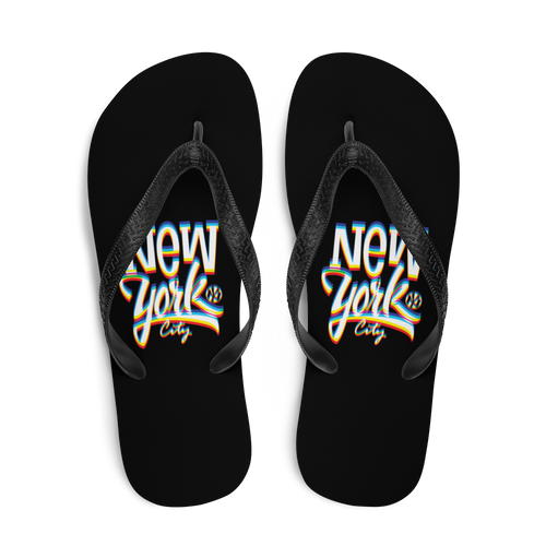 New York City Glitch Flip-Flops by Design Express