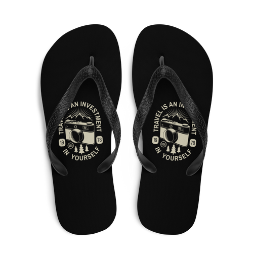 Travel Is An Investment In Yourself Flip-Flops by Design Express