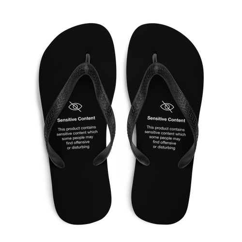 Sensitive Content (Funny) Flip-Flops by Design Express