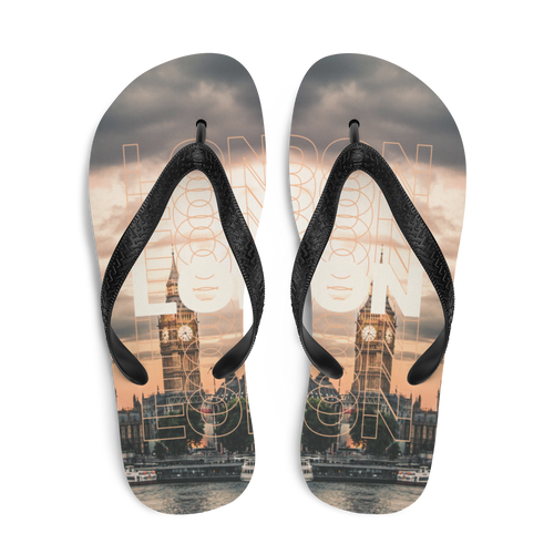 London Fullprint Flip-Flops by Design Express