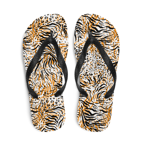 Tiger Seamless Pattern Flip-Flops by Design Express