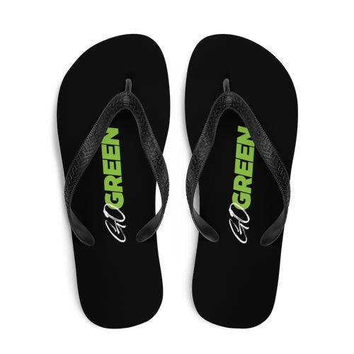 Go Green (Motivation) Flip-Flops by Design Express