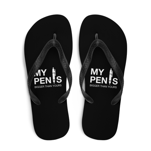 My pen is bigger than yours (Funny) Flip-Flops by Design Express