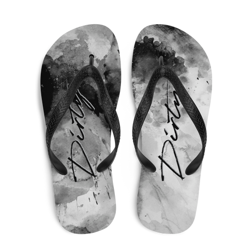 Dirty Abstract Ink Art Flip-Flops by Design Express