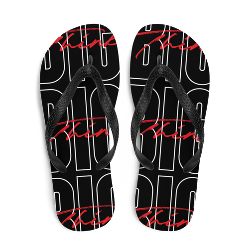 Think BIG (Bold Condensed) Flip-Flops by Design Express