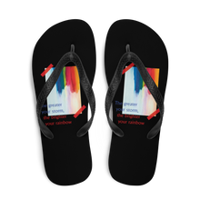 Rainbow Flip-Flops Black by Design Express