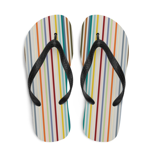 Colorfull Stripes Flip-Flops by Design Express