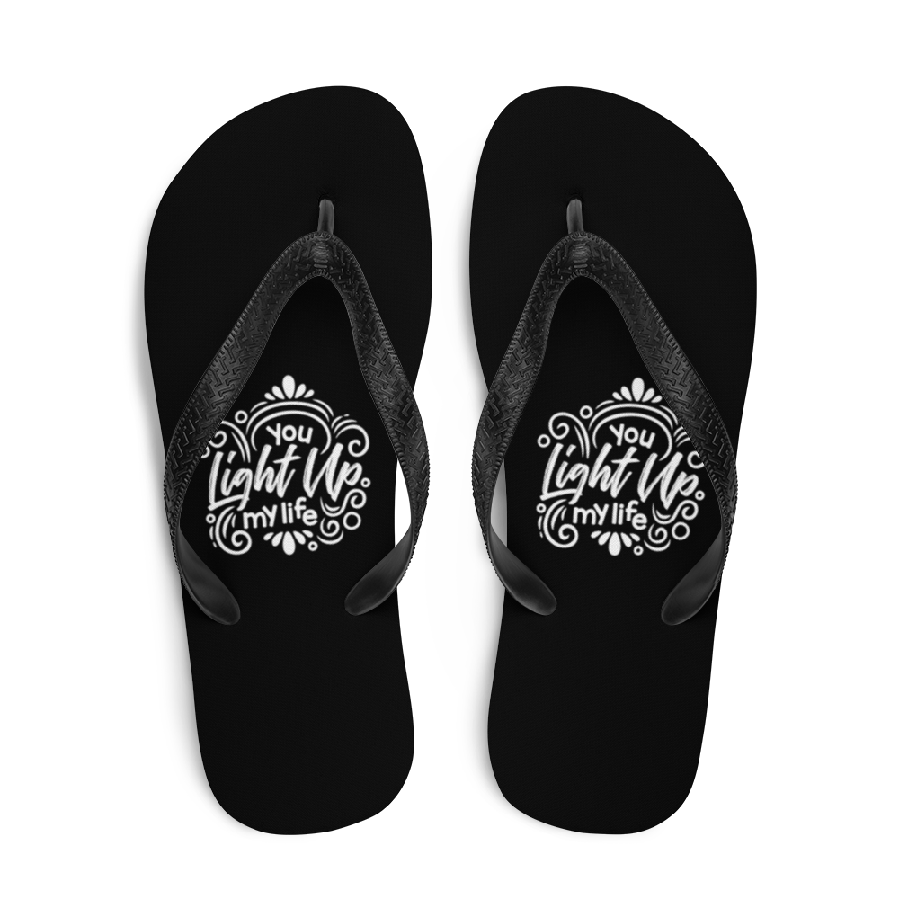 Light up outlet flip flops