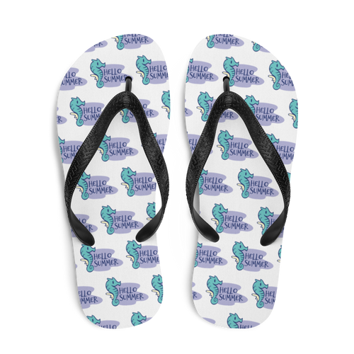 Seahorse Hello Summer Flip-Flops by Design Express