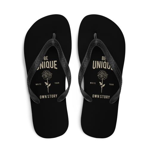 Be Unique, Write Your Own Story Flip-Flops by Design Express