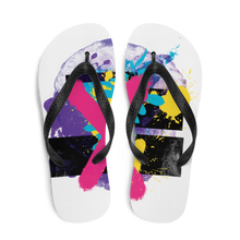 Abstract Series 01 Flip Flops White by Design Express
