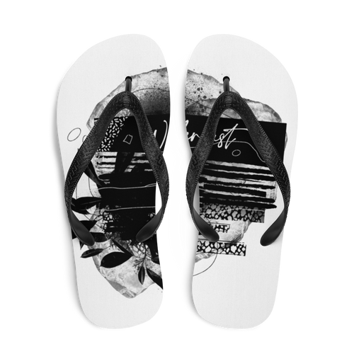 Wanderlust Illustration Series Flip Flops by Design Express