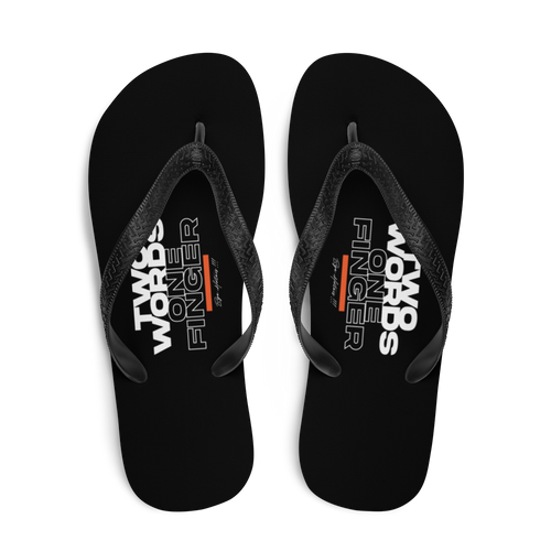 Two Words One Finger Flip Flops by Design Express