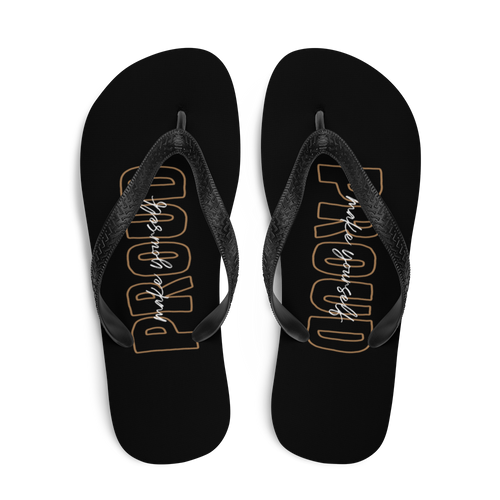 Make Yourself Proud Flip Flops by Design Express