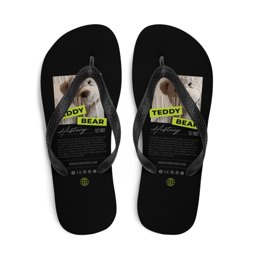 S Teddy Bear Hystory Flip Flops by Design Express