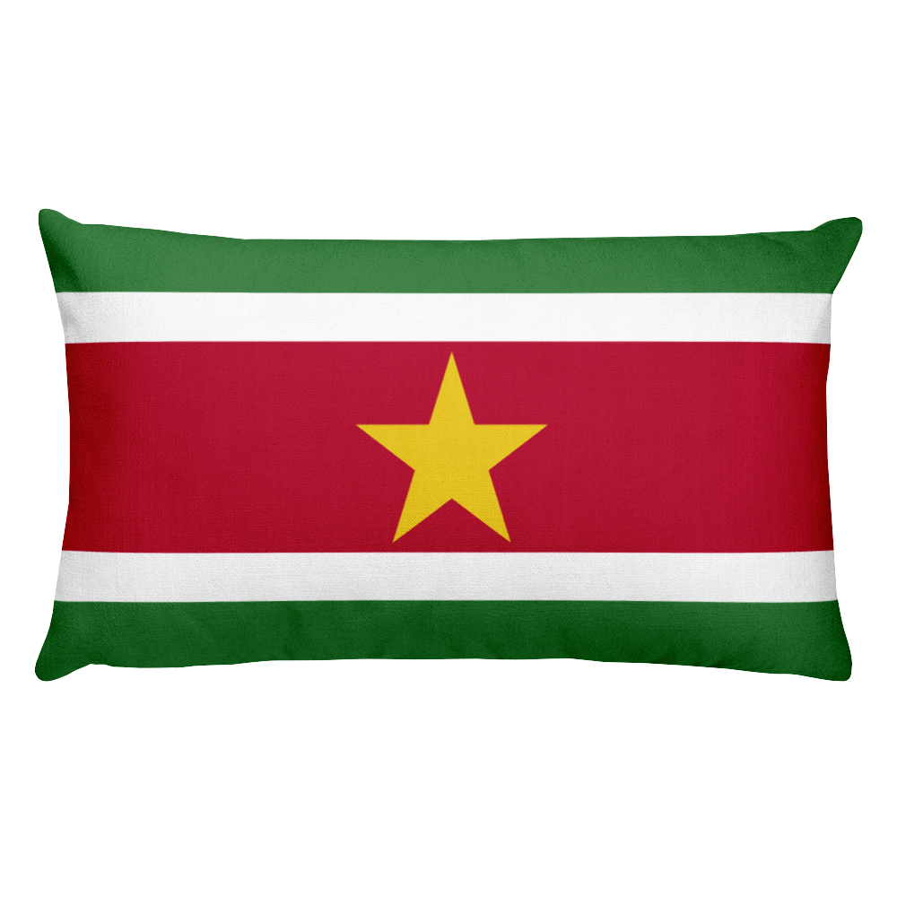 Default Title Suriname Flag Allover Print Rectangular Pillow Home by Design Express