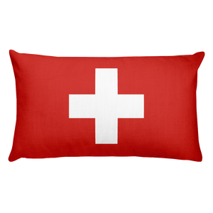 Default Title Switzerland Flag Allover Print Rectangular Pillow Home by Design Express