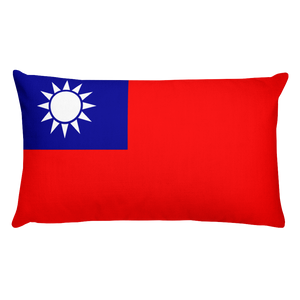 Default Title Taiwan Flag Allover Print Rectangular Pillow Home by Design Express