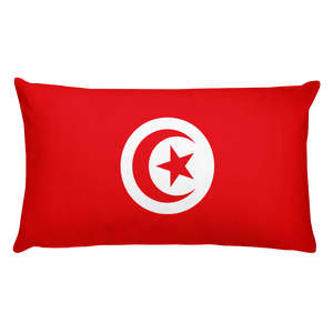 Default Title Tunisia Flag Allover Print Rectangular Pillow Home by Design Express