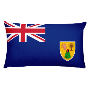 Default Title Turks and Caicos Islands Flag Allover Print Rectangular Pillow Home by Design Express