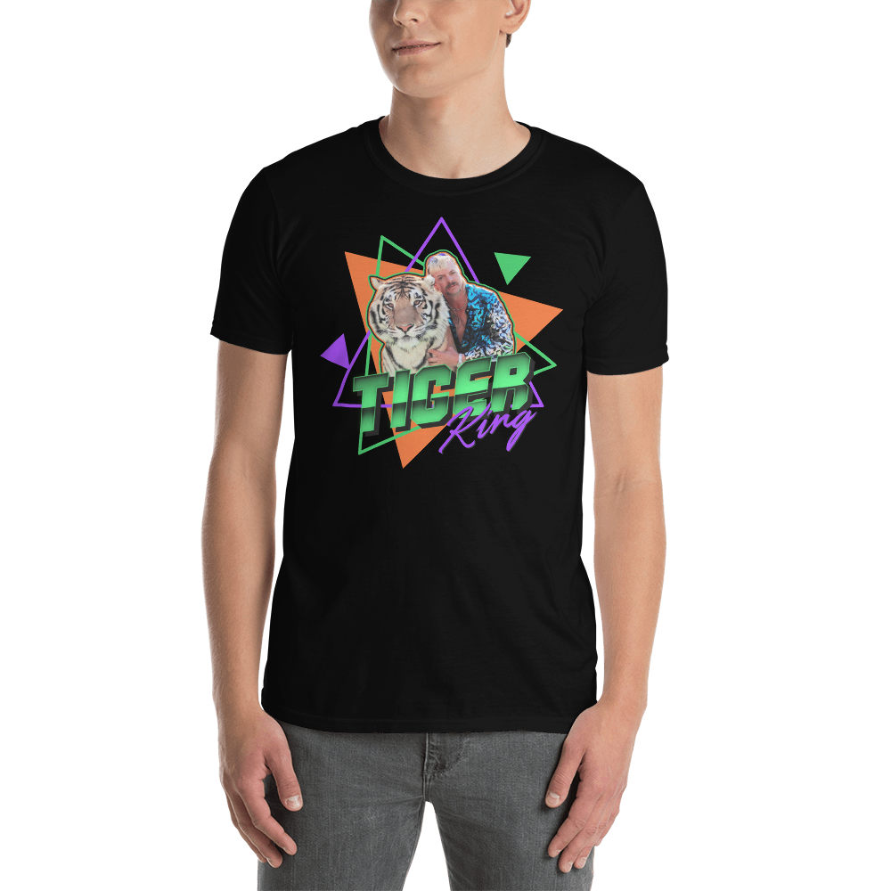 Black / S Tiger King Unisex T-Shirt by Design Express