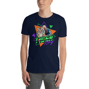 Navy / S Tiger King Unisex T-Shirt by Design Express