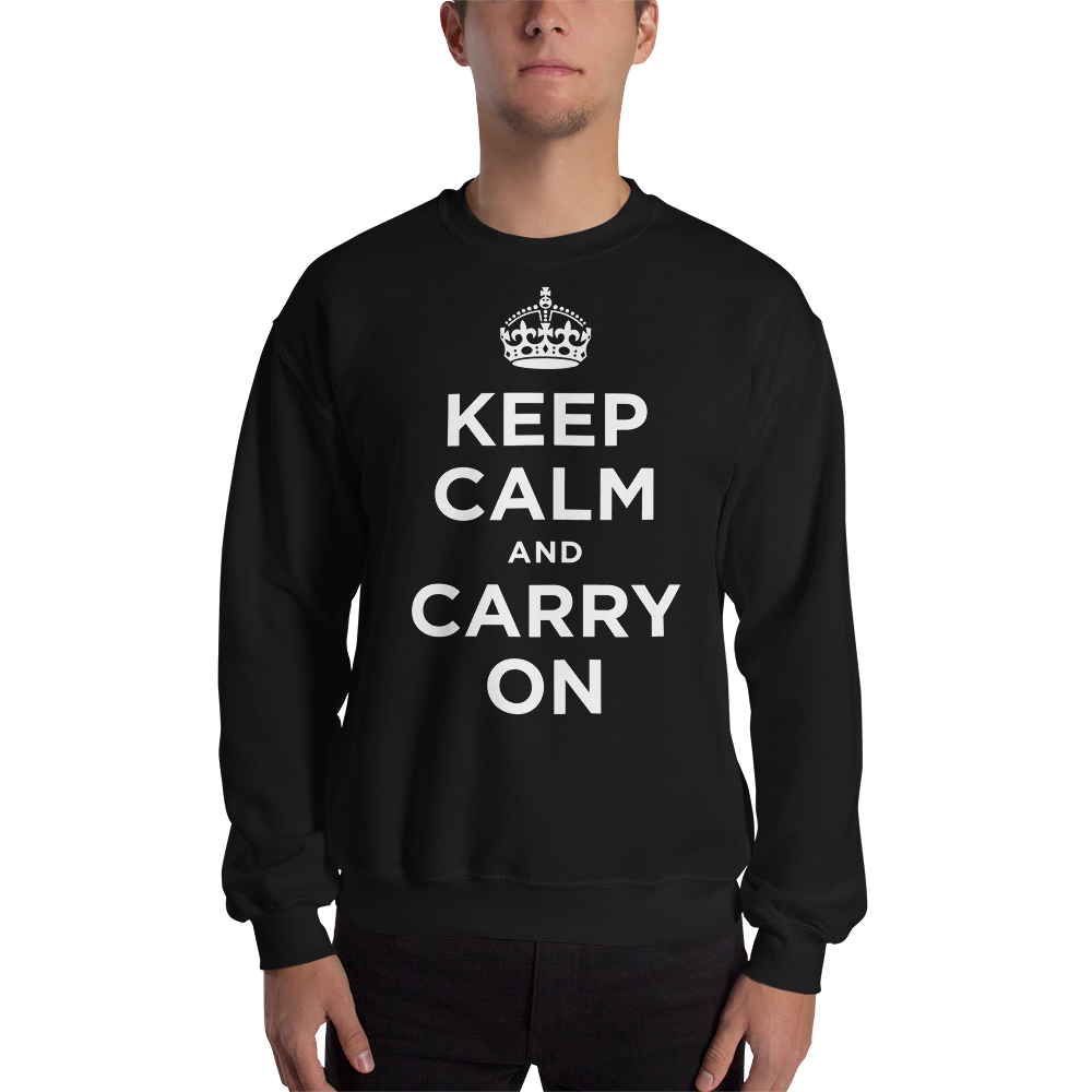 Black / S Keep Calm and Carry On 