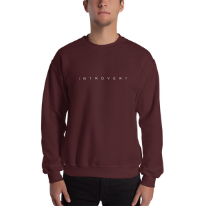 Maroon / S Introvert Unisex Sweatshirt by Design Express